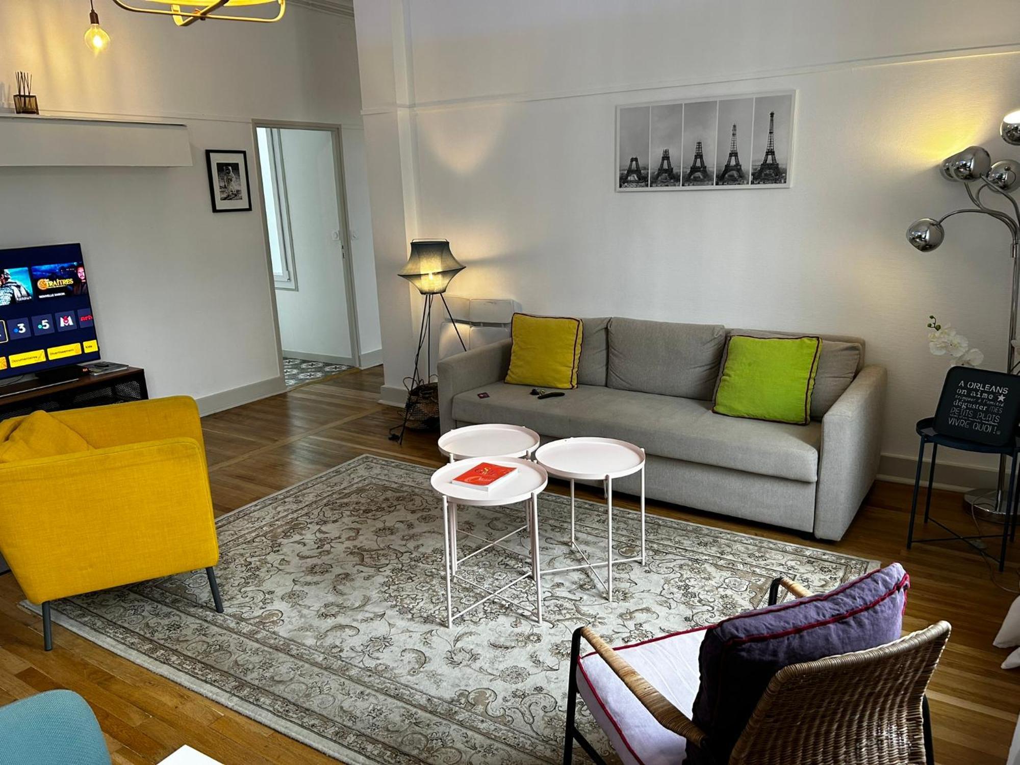Martroi - Coeur De Ville - 3 Pieces 80 M2 Tv - Internet Haut Debit - Loisirs Et Affaires Орлеан Экстерьер фото